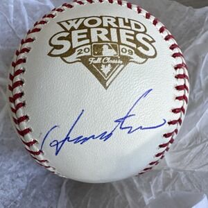 Hideki Matsui Autographed‎ 2009 World Series Rawlings Major League Baseball 3